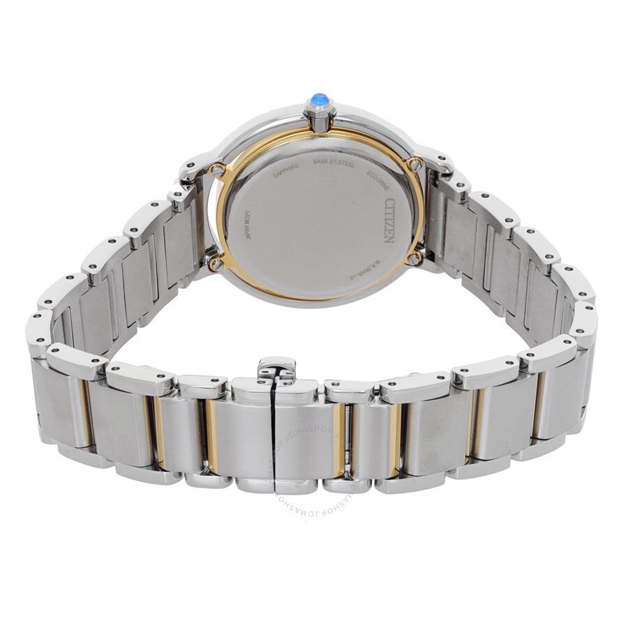 Citizen L Eco-Drive Mother of Pearl Dial Two-Tone Ladies Watch