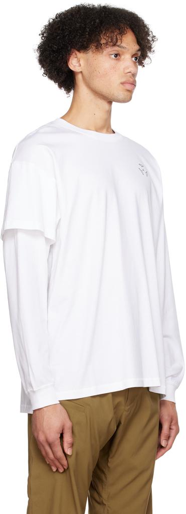 ACRONYM® White Layered Long Sleeve T-Shirt