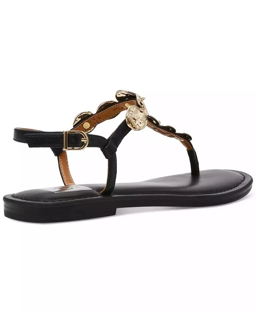 DV Dolce Vita Women's Jaime Embellished Jewelry T-Strap Flat Sandals 6