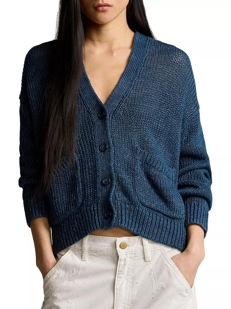 Ralph Lauren Oversized Linen-Blend Cardigan 3