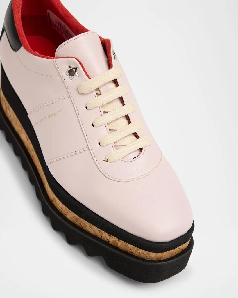 Stella McCartney Sneak-Elyse Vegan Leather Wedge Sneakers 4