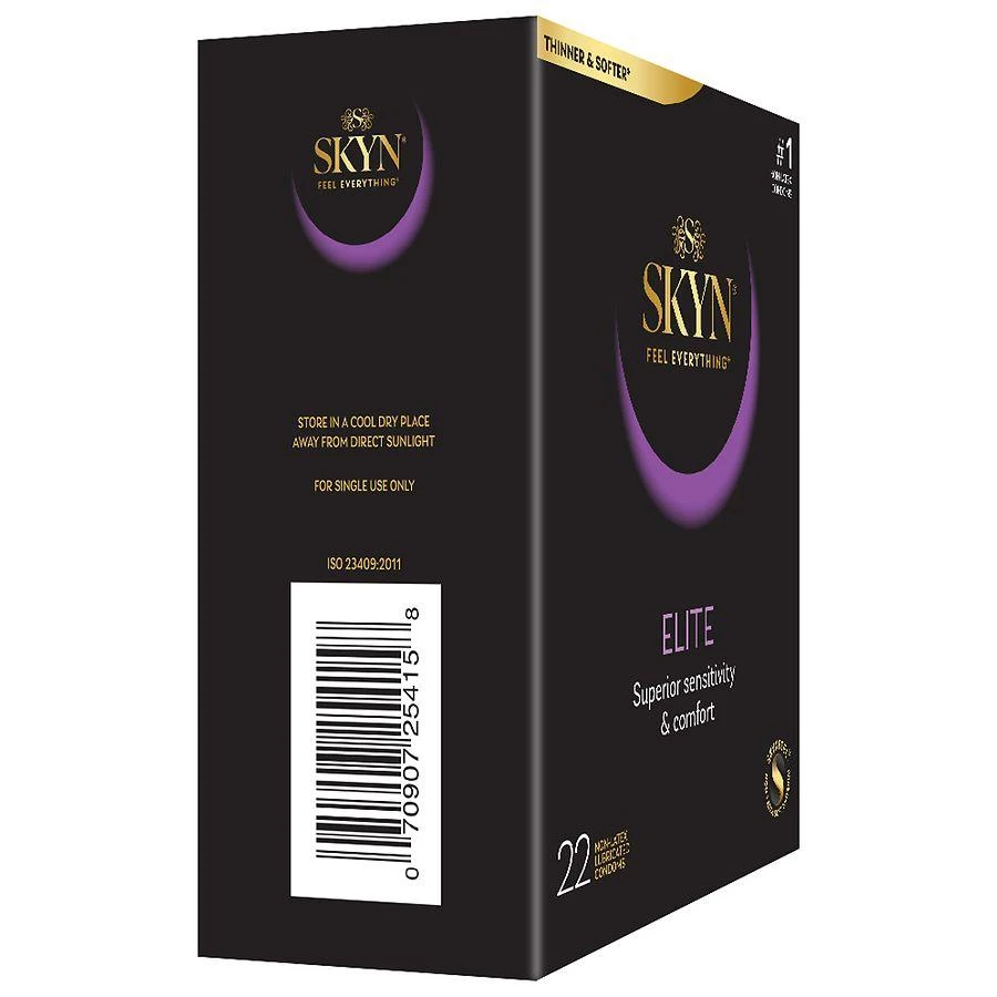 SKYN Elite Non-Latex Condoms Sensusal Masking, Nominal Width: 53 mm, Natural 6