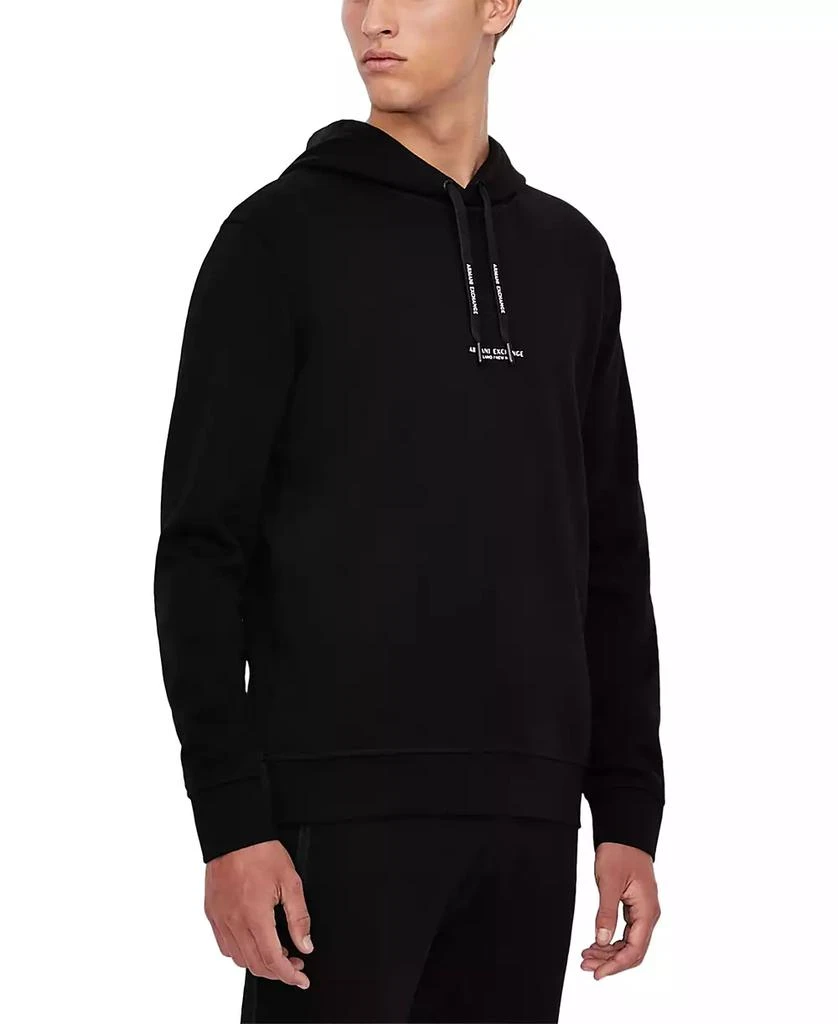 Armani Exchange Men's French Terry Double-Logo Drawstring Hoodie 1