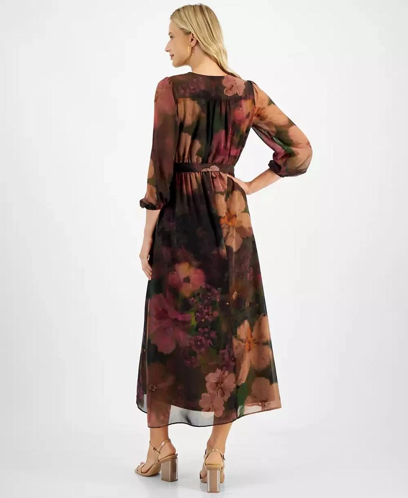 Robbie Bee Petite V-Neck Chiffon Maxi Dress 2