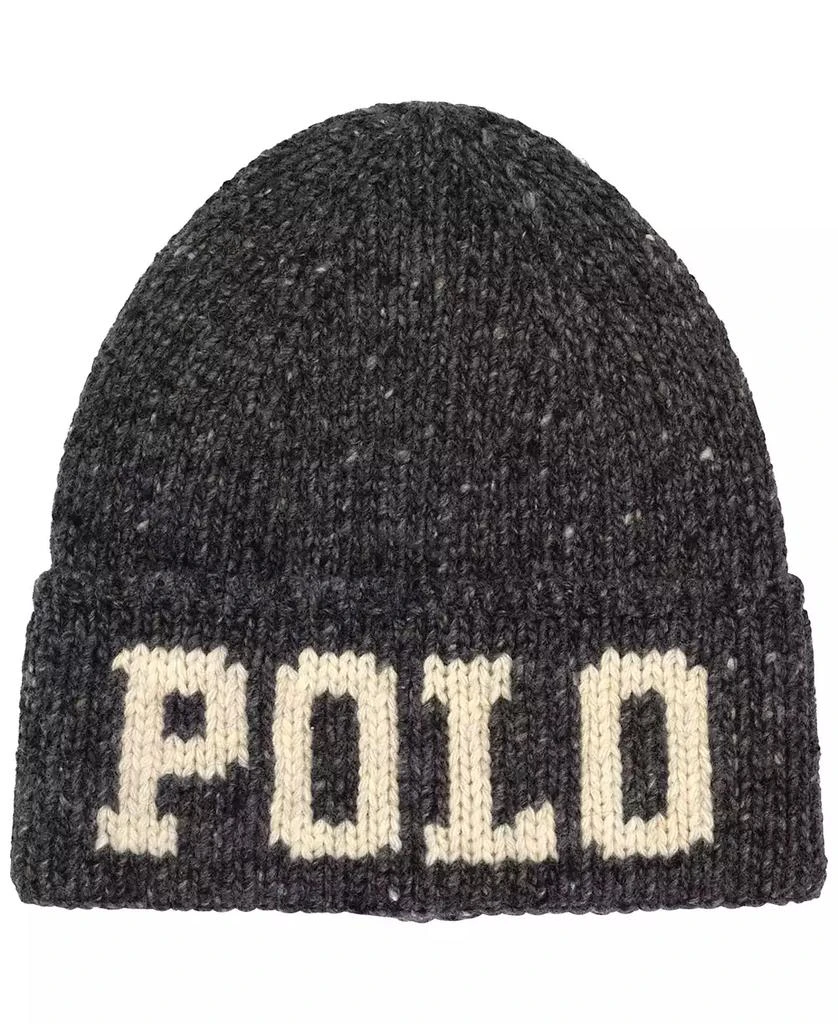 Ralph Lauren Men
s Knit Tweed Polo Beanie