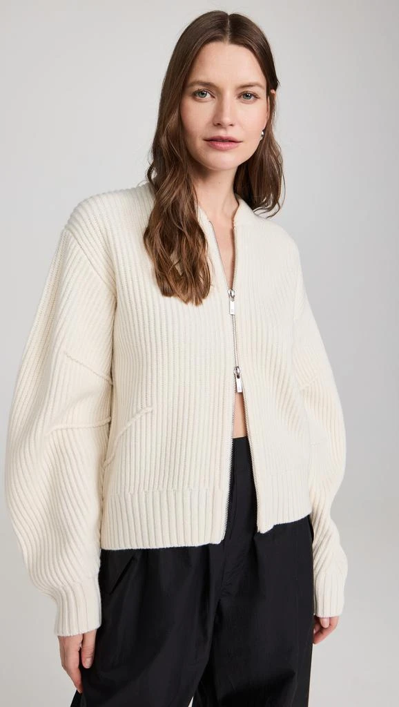 Helmut Lang Woolen Apex Full Zip Cardigan 1