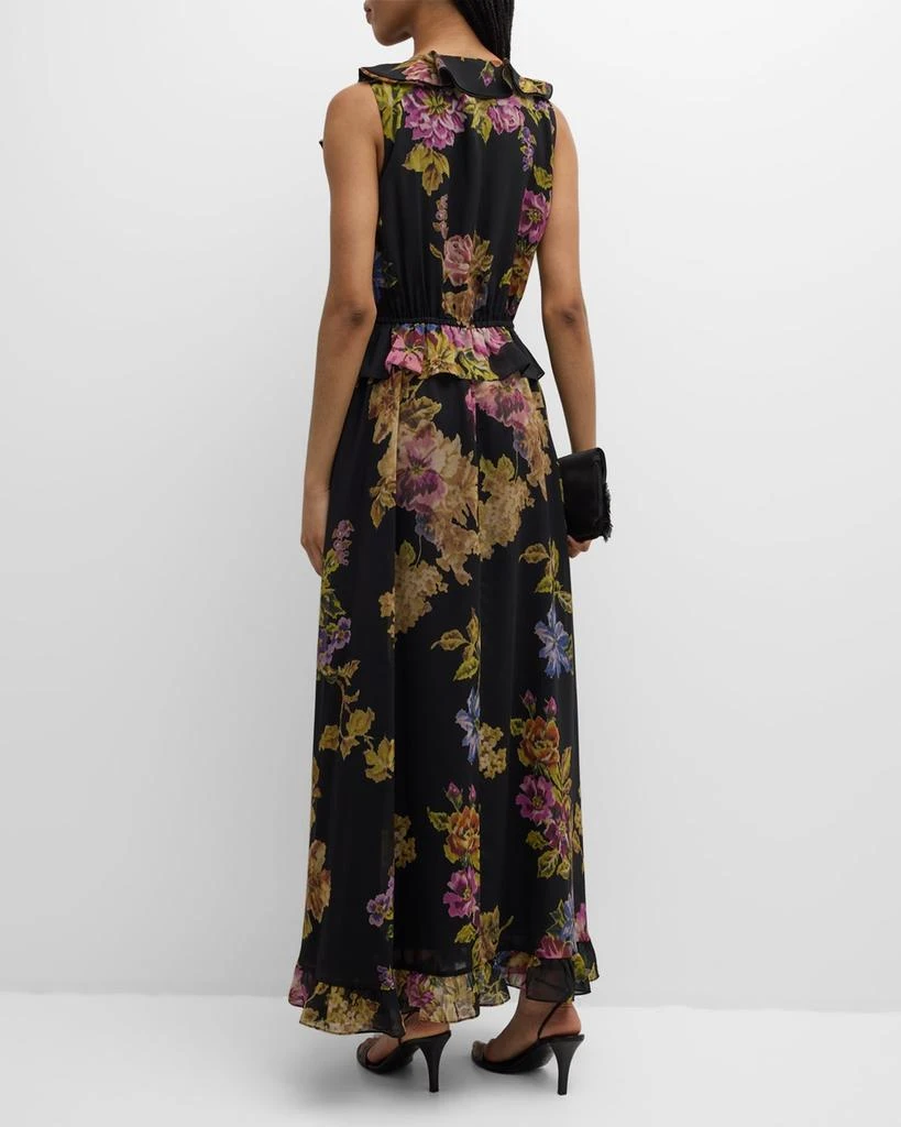 Kobi Halperin Lesley Floral-Print Ruffle Maxi Dress 4
