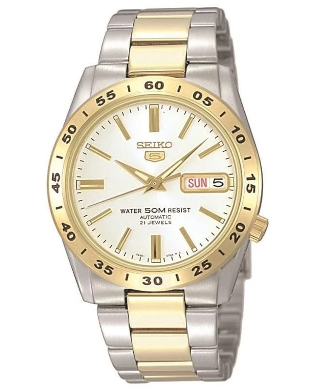 Seiko Seiko White Dial Two-Tone Steel Men's Watch SNKE04K1