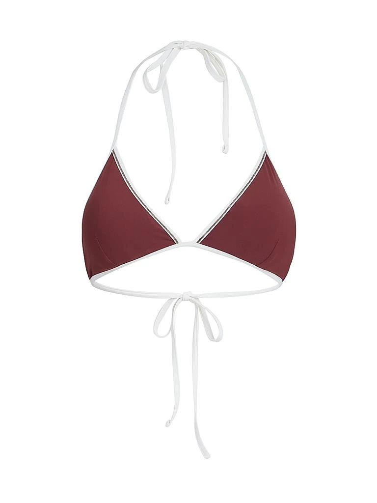 Brunello Cucinelli Techno Jersey Bikini Top