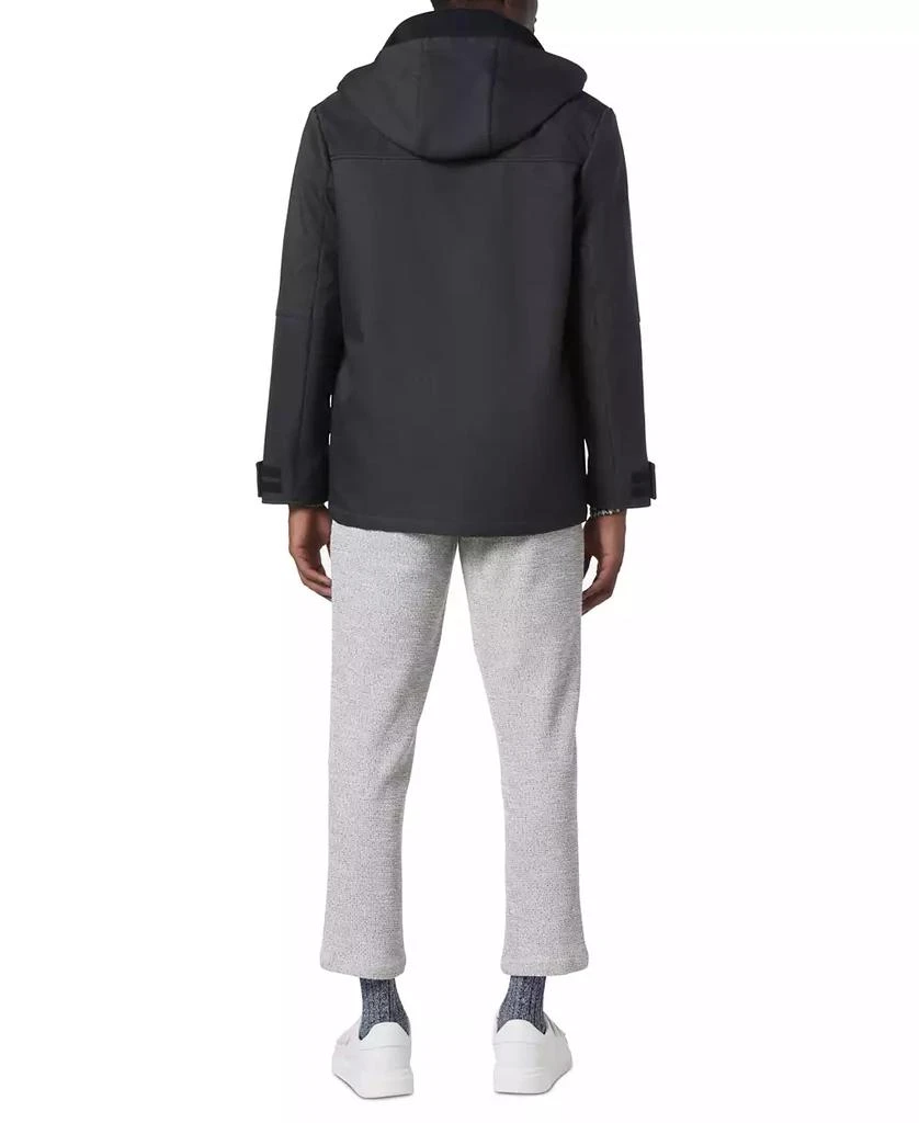 Marc New York by Andrew Marc Men's Tompkins Micro-Houndstooth Fleece-Lined Soft Shell Hooded Parka 2