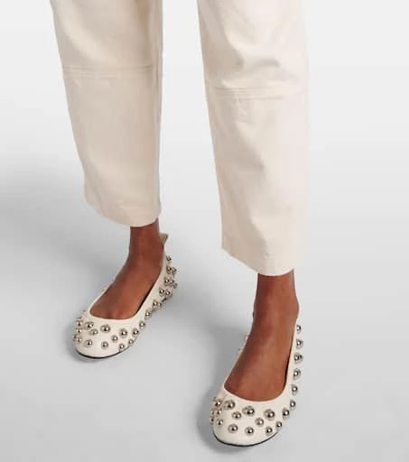Isabel Marant Belna studded leather ballet flats 4