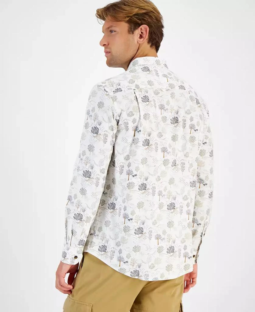 Club Room Men's Tree-Pattern Cotton Shirt, Created for Macy's 2