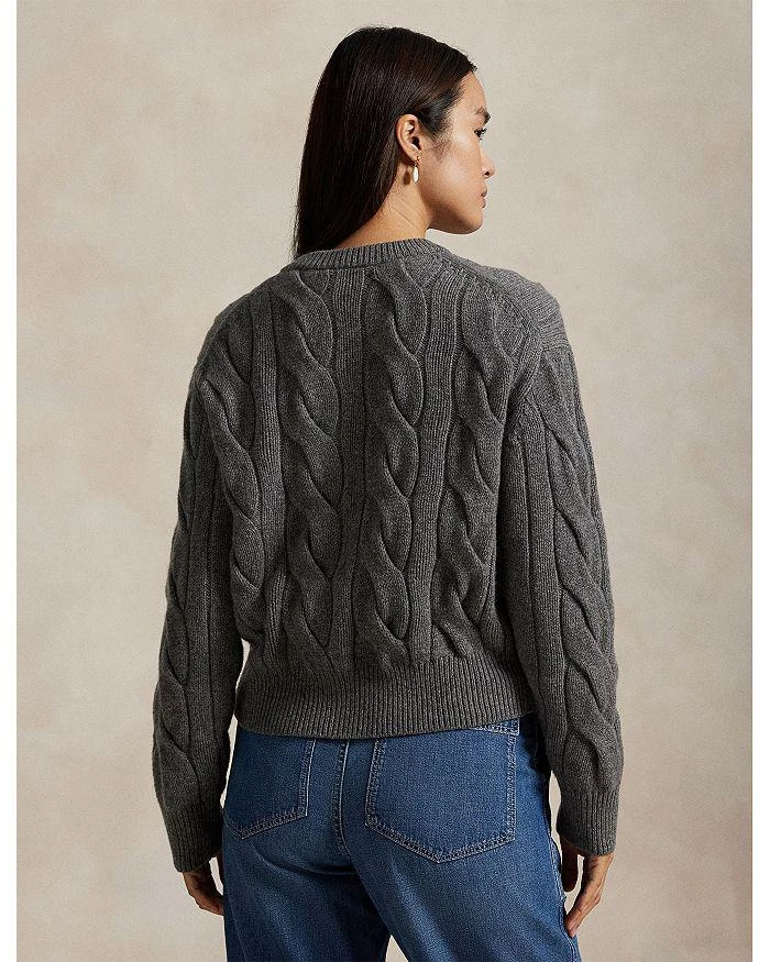 Ralph Lauren Cable Knit Wool Cashmere Cardigan Sweater 3