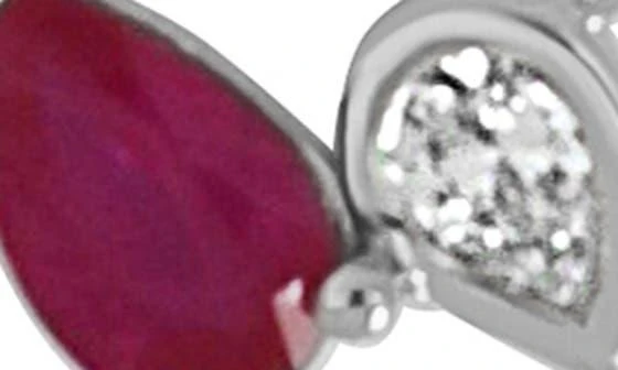 Bony Levy El Mar 18K White Gold Diamond & Ruby Pendant Necklace 2