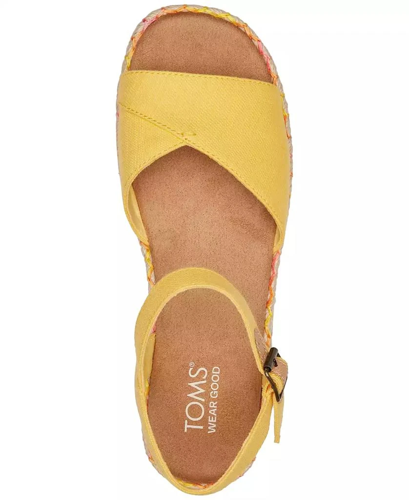 TOMS Women's Abby Open Toe Flat Sandals 4