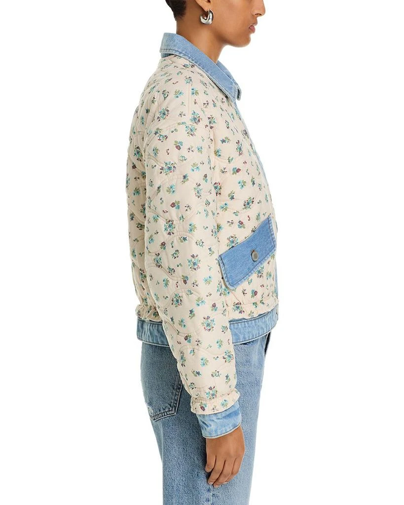 Blank NYC Quilted Floral Denim Jacket 4
