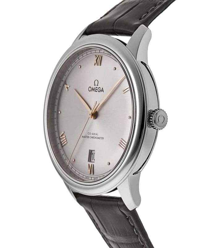 Omega Omega De Ville Prestige Co-Axial Master Chronometer 40mm Automatic Grey Dial Leather Strap Men's Watch 434.13.40.20.06.001 3
