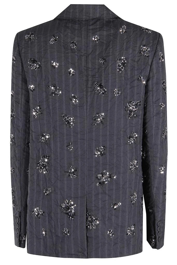 SIMKHAI Textured Sequin-Embellished Dark Gray Simkhai Blazer 2