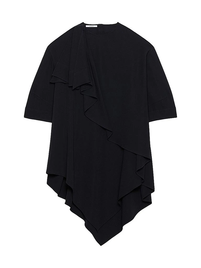 Givenchy Asymmetric Dress in Poplin with Bow 1