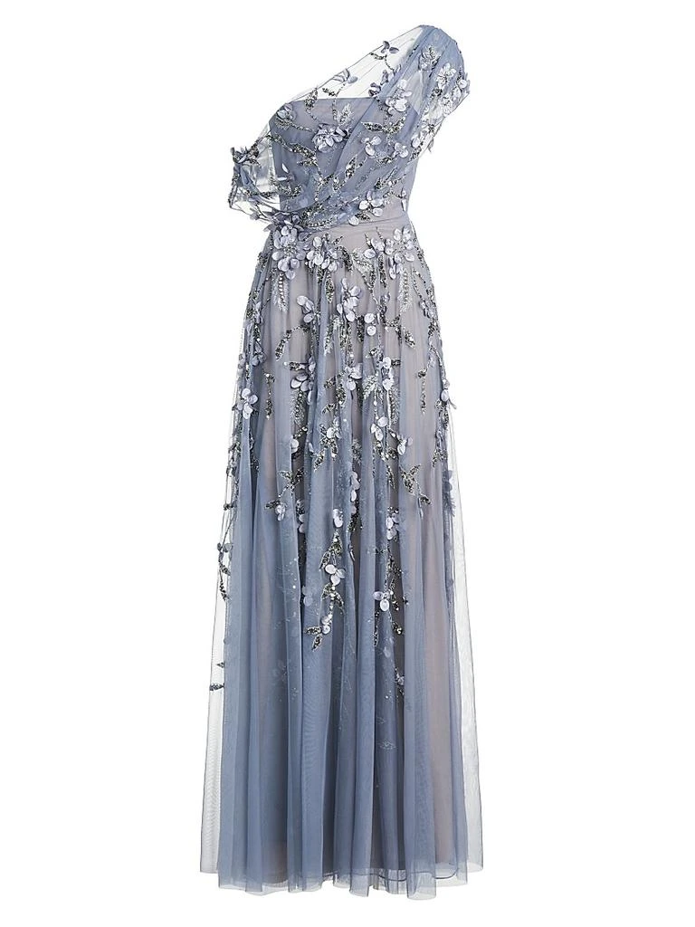 Theia Fiorella Draped Petal Gown 1