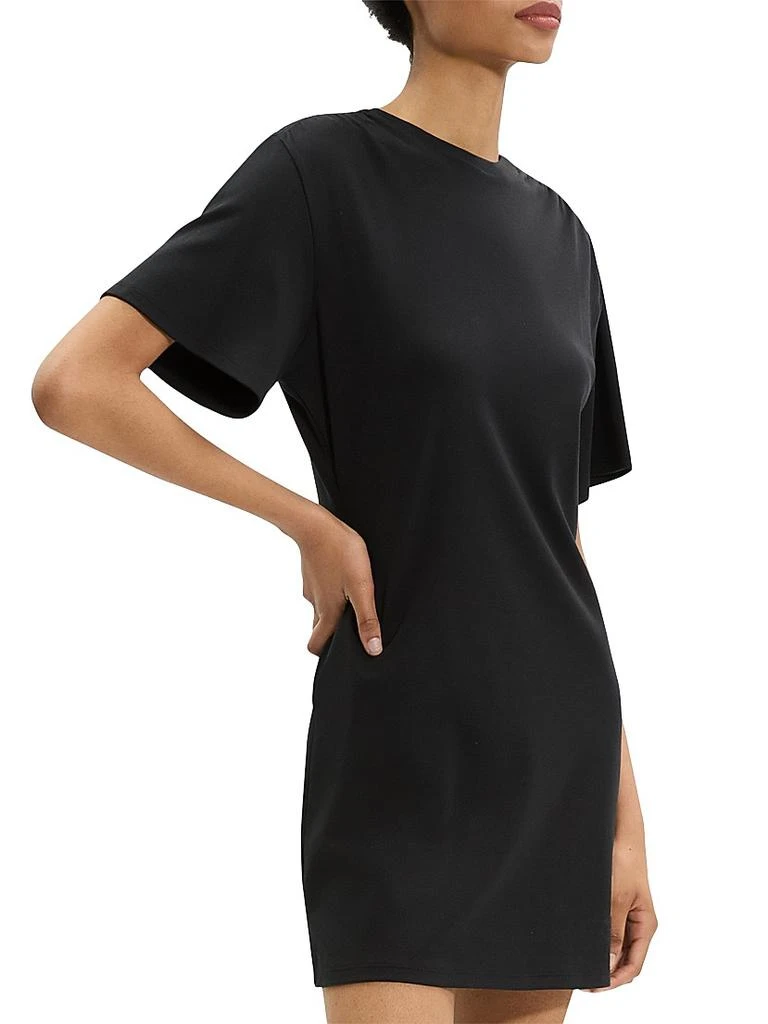 Theory Gathered Shoulder T-Shirt Dress 4