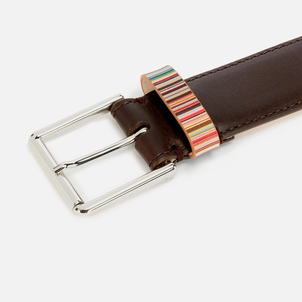 Paul Smith Paul Smith Striped Keeper Leather Belt 3
