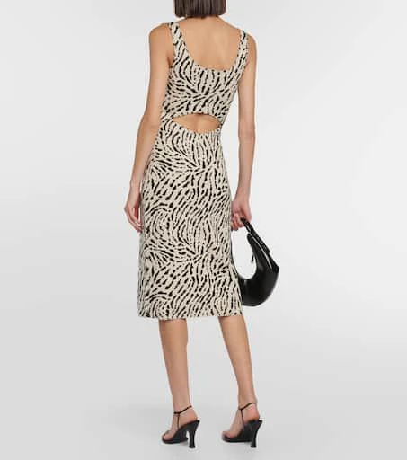Proenza Schouler White Label printed silk-blend midi dress 3