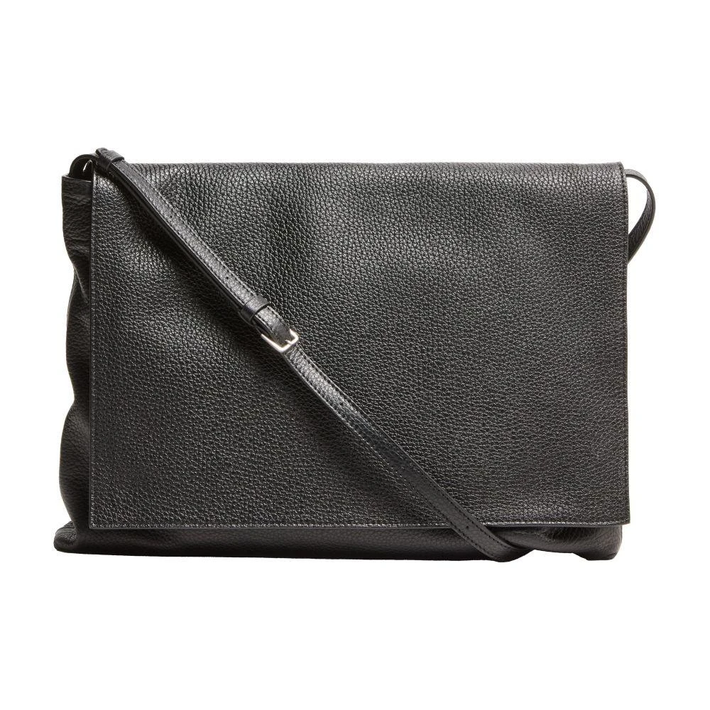The Row Nan Messenger bag in leather 8