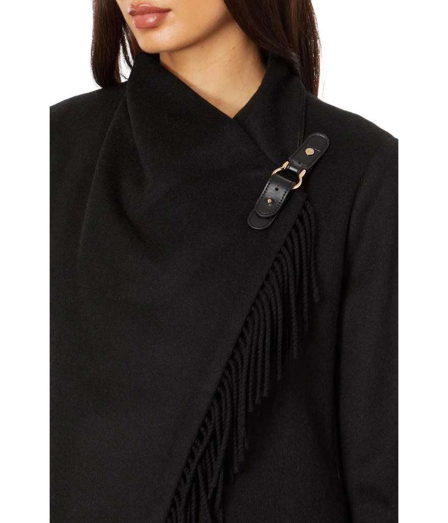 Lauren Ralph Lauren Fringe Drape Front Wool 3