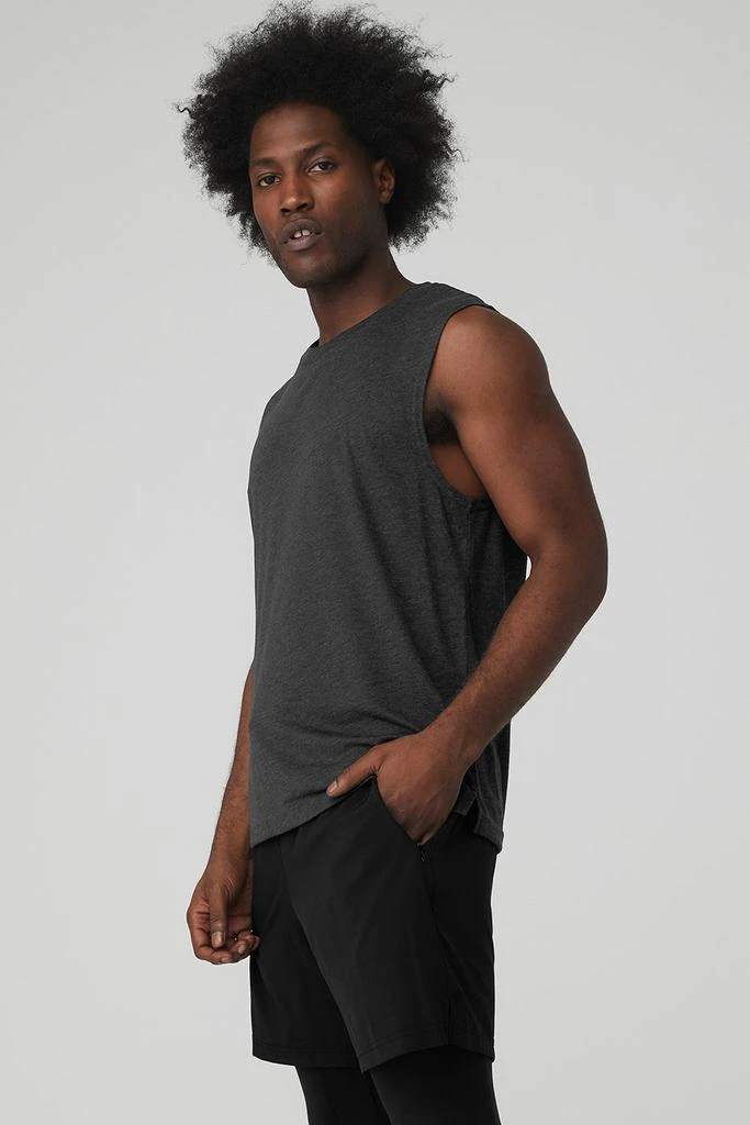Alo The Triumph Muscle Tank - Black Heather 3