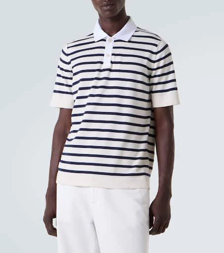 Brunello Cucinelli Striped cotton polo shirt 3