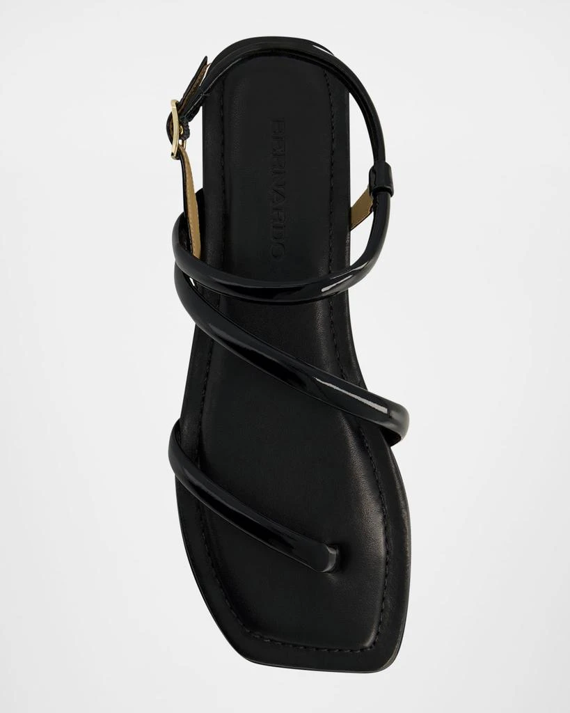 Bernardo Odessa Patent Thong Slingback Sandals 3