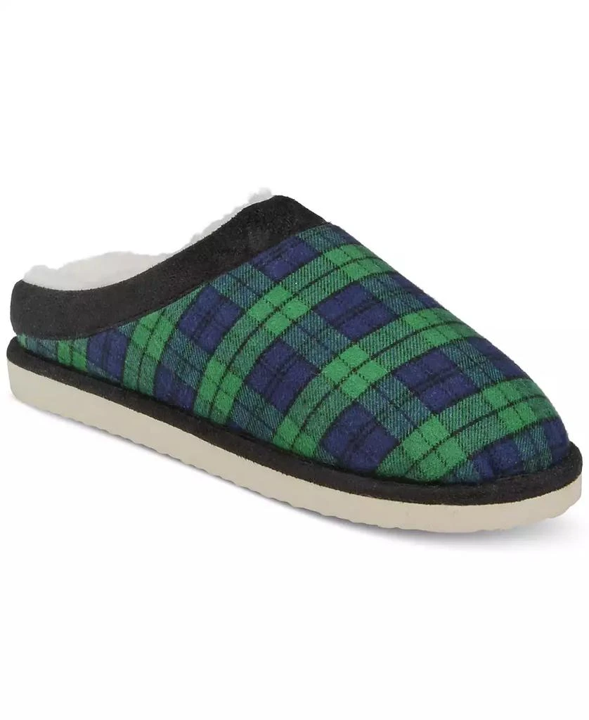 Club Room Men's Blackwatch Plaid Slippers, Created for Macy's 1