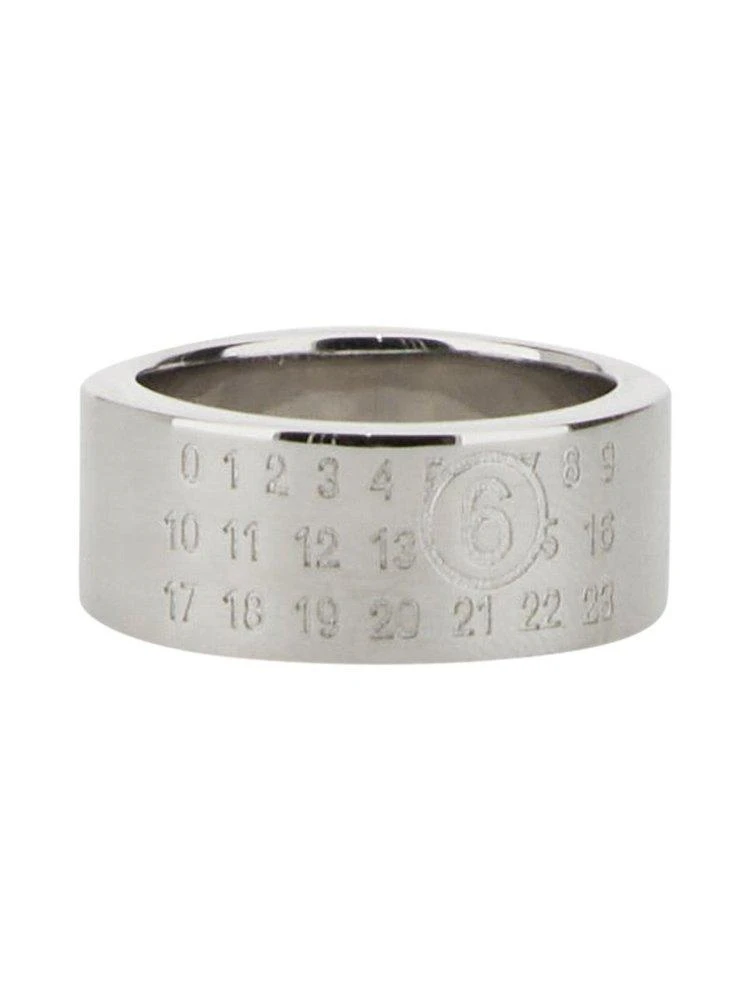MM6 MM6 Maison Margiela Logo Engraved Ring