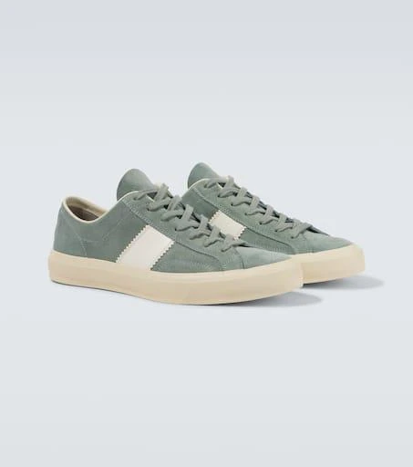 Tom Ford Cambridge leather-trimmed suede sneakers 5