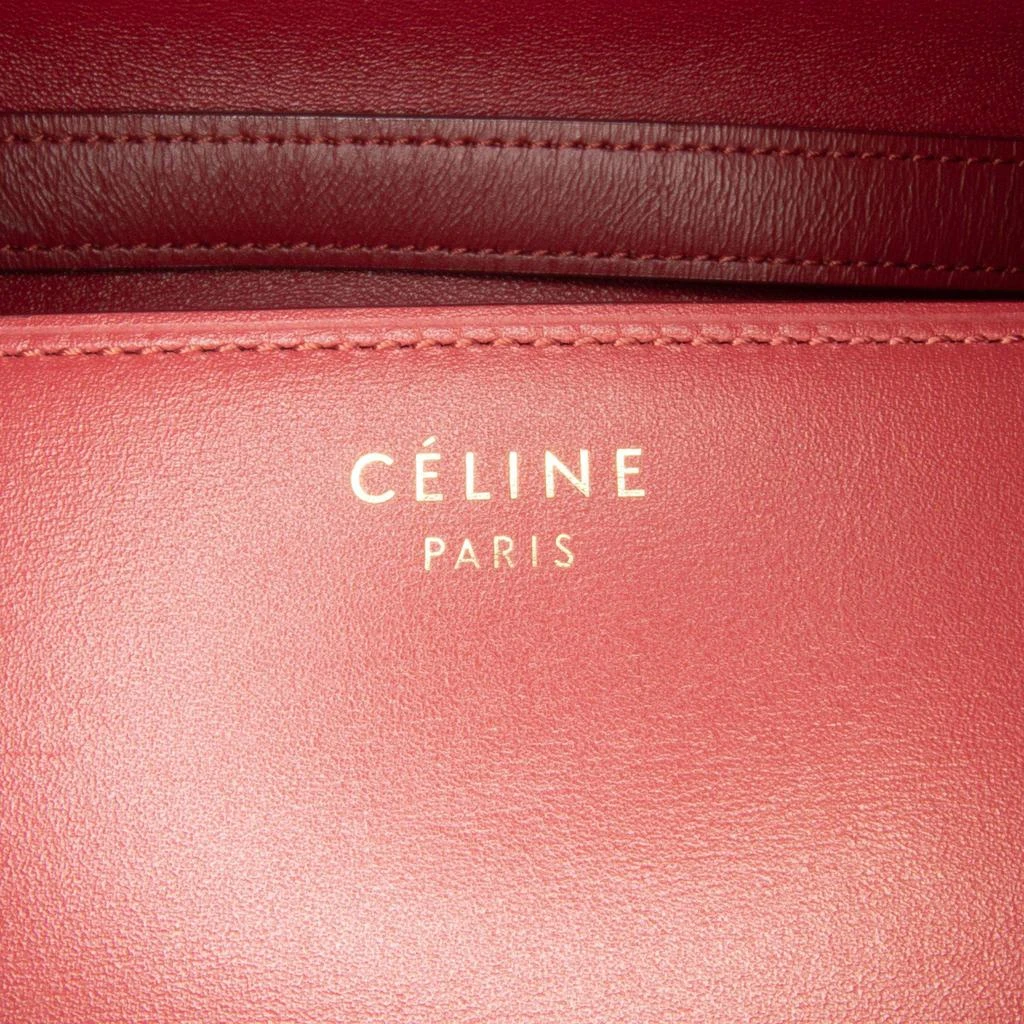 Celine Celine Red Medium Calfskin Classic Box Bag 23