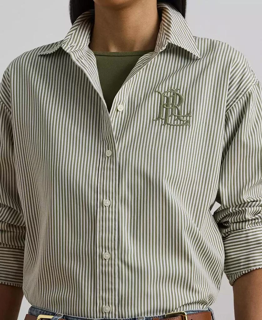 Ralph Lauren Women's Relaxed-Fit Striped Broadcloth Shirt 3
