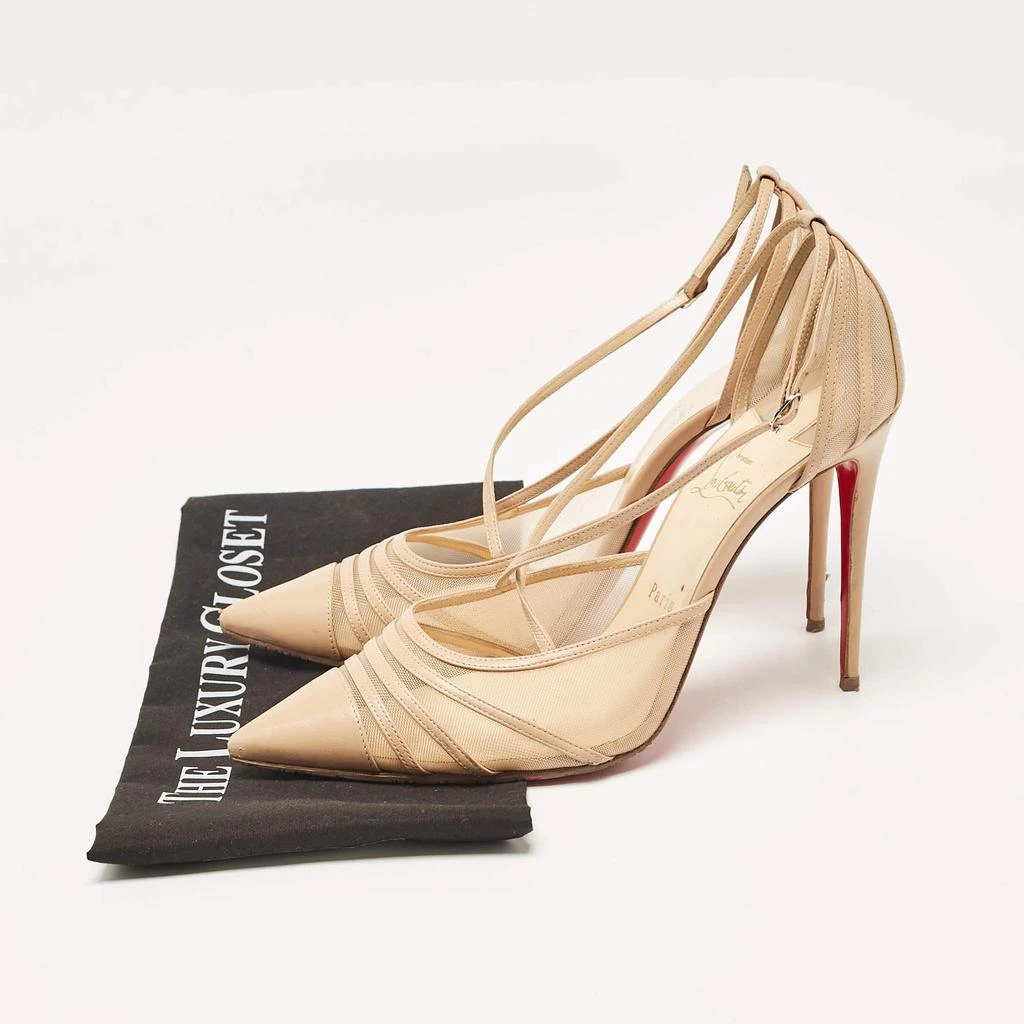 Christian Louboutin Christian Louboutin Beige Leather and Mesh Theodorella Pumps Size 41 9