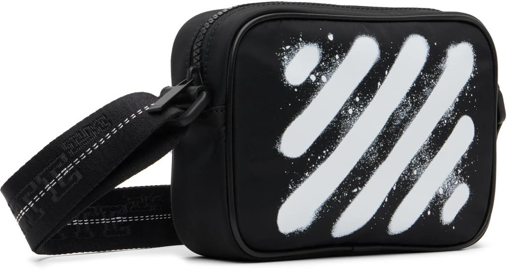 Off-White Black Diagonal Spray Camera Bag 2