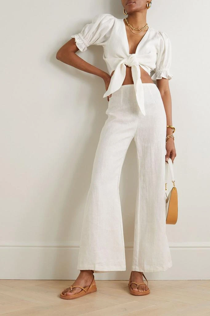 Faithfull the Brand Ottavio linen wide-leg pants 2