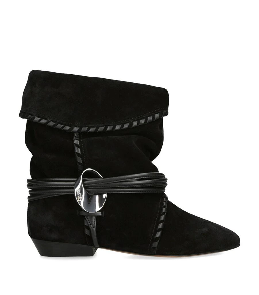 Isabel Marant Suede Sellen Ankle Boots 1