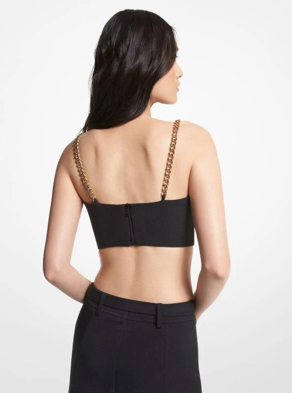 michael_kors Stretch Crepe Bustier Top 2