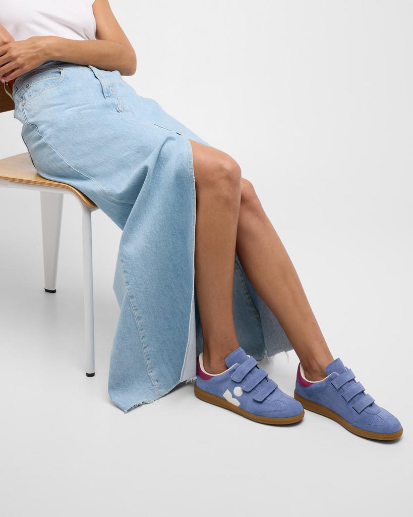 Isabel Marant Beth Mixed Leather Triple-Grip Sneakers