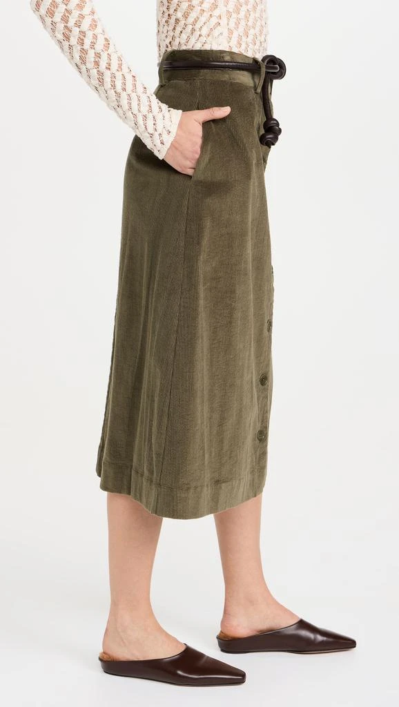 Sea Carine Corduroy Button Down Skirt 3