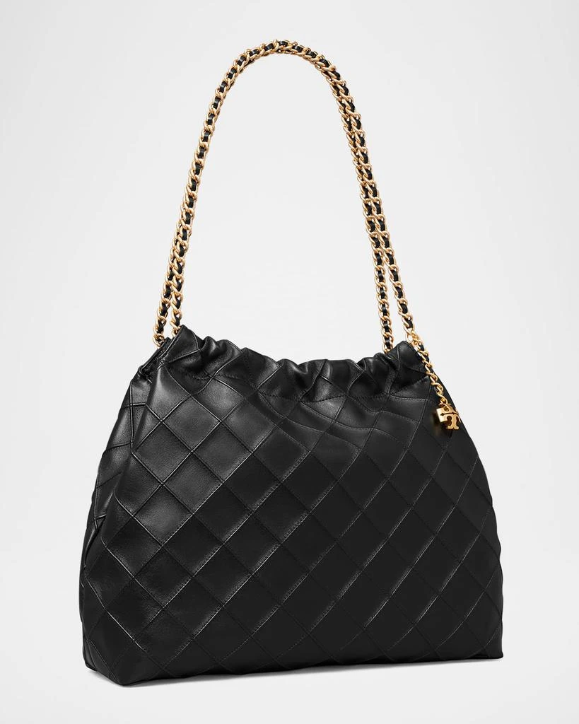 Tory Burch Fleming Chain Quilted Leather Hobo Bag 7