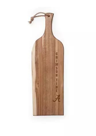 Toscana NCAA Alabama Crimson Tide Artisan 24 Inch Acacia Serving Plank and Cutting Board