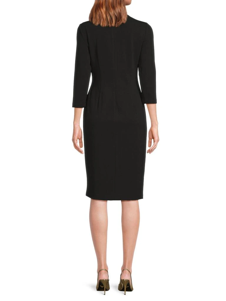 Calvin Klein ​Asymmetric Zip Crepe Sheath Dress 2