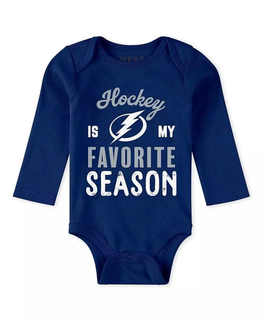 WEAR by Erin Andrews Baby Boys and Girls 3-Piece Tampa Bay Lightning Turn Me Around Bodysuits and Pants Set 5