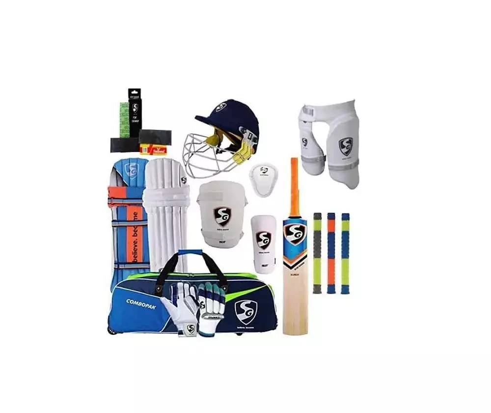 Amber Sports SG Best Sports 100% Original Brand Cricket Complete Set with Accessories in Full Size (Ideal for Senior Players) Cricket Full Kit