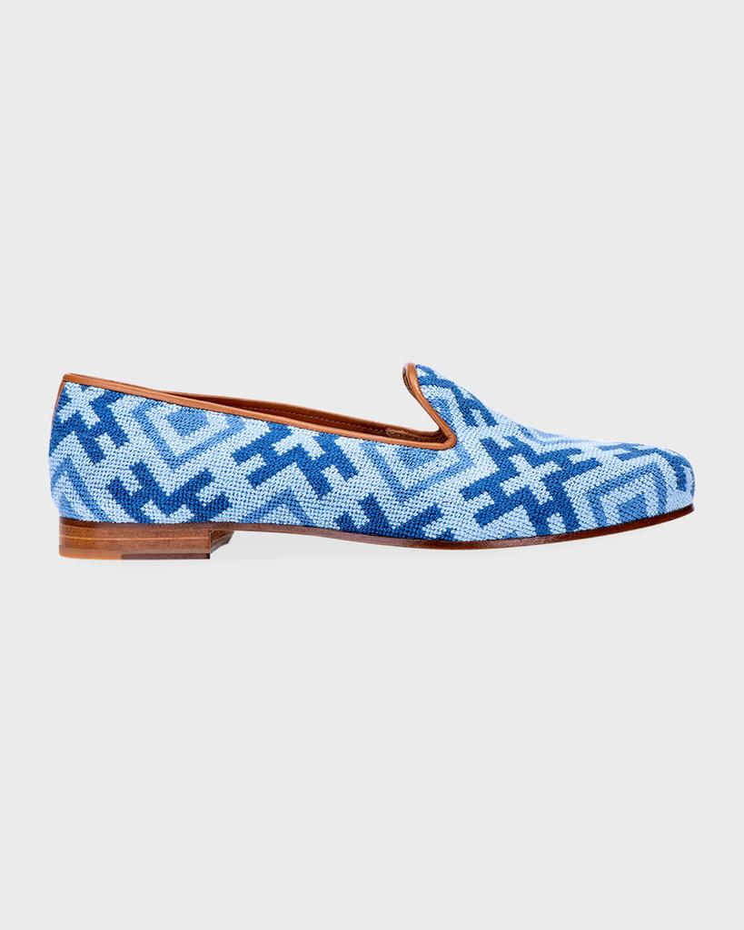 Stubbs and Wootton Harlow Needlepoint Smoking Loafers